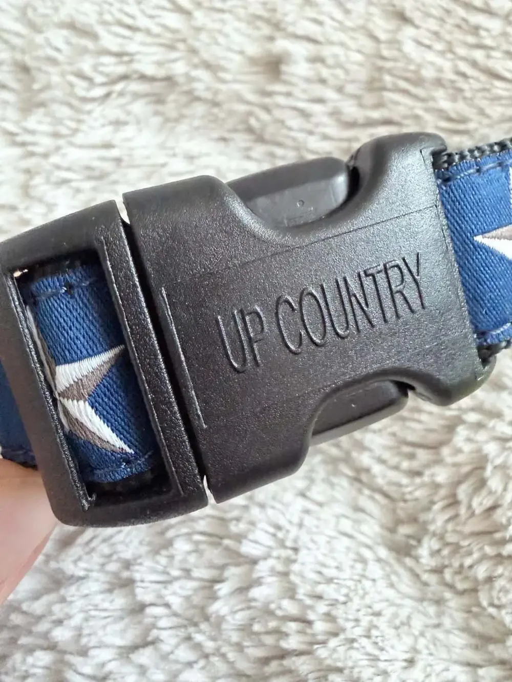 Up Country Nautical Star Dog Collar Size Small